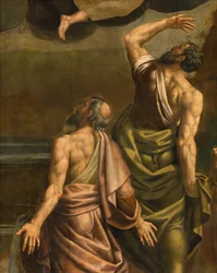 Apsida, oltářní obraz od Bernardina Gattiho s názvem Il Sojaro dokončený Giovanni Battista Trotti s názvem IL Malosso, Nanebevzetí Panny Marie