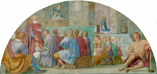 Historie svatého Antonína, Bernardino Poccetti (1548-1612), freska