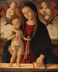 Madonna a dítě (olej na plátně)