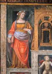 Itálie, Milán, kostel San Maurizio al Monastero Maggiore, svatá Cecílie