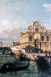 Rio dei Mendicanti a Scuola di San Marco (olej na plátně)
