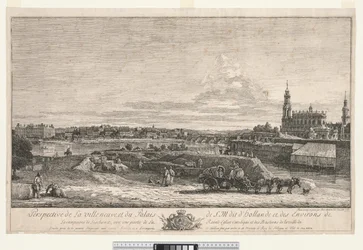 Pohled na Drážďany, 1748.