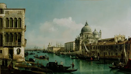 Pohled na Canal Grande a Punta della Dogana, cca 1743