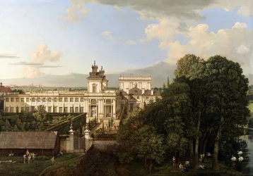 Palác Wilanów při pohledu od jihu.