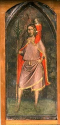 St. Christopher (tempera na panelu)