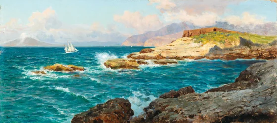 Němčina: Plachetnice u pobřeží Capri