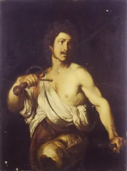 David s hlavou Goliáše, c. 1635
