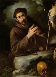 Svatý František v modlitbě, kolem 1620/1630 (olej na plátně)