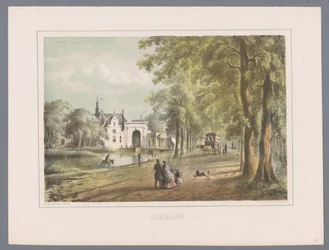 Panoráma města v Alkmaaru Alkmaar (název série na objektu)