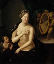 Žena při pohledu do zrcadla