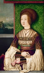 Portrét Biancy Marie Sforzové (1472-1510), druhé manželky Maxmiliána I., císaře Svaté říše římské, kolem