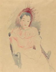 Dívka sedící, 1894.