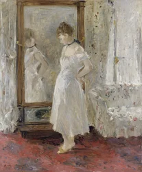 Cheval glass, 1876