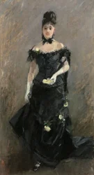 Žena v černém aneb Před divadlem, 1875