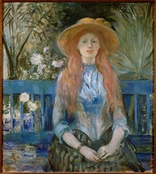 Mladá dívka v parku Obraz od Berthe Morisot