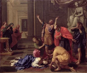 Smrt Lucretie, kolem roku 1660 (olej na plátně)