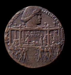 Bronzová medaile na Pazziho spiknutí (1478)
