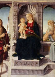 Madona s dítětem na trůně se svatými Janem Křtitelem a Jeronimem
