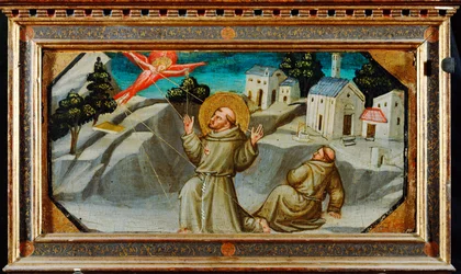 Svatý František z Assisi přijímá stigmata (malba na plátně)