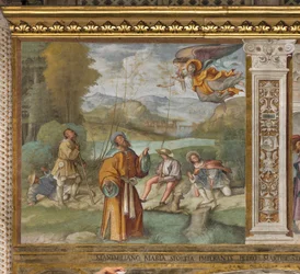 Central Aisle, First North Span, Oznámení pro Gioacchino, Boccaccio Boccaccino 1514-15