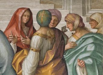 Central Nave, Second North Span, Marriage of the Virgin, Boccaccio Boccaccino 1514-15, Detail