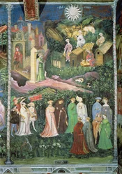 Měsíc červen, cca 1400 (freska)