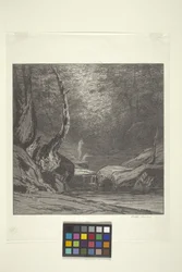 Crooked Tree (inkoust na papíře)