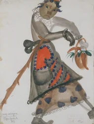 Kostýmní návrh k opeře Sněhurka od N. Rimského-Korsakova, 1919