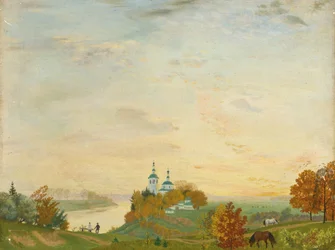 Nad řekou, podzim, 1919