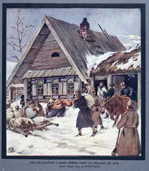 Potřebné zásoby ozbrojených sil ve vesnici