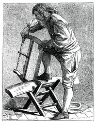 Řezák dřeva, 1737-1742.