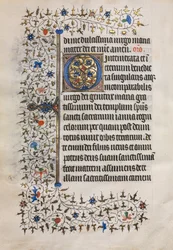 Book of Hours Use of Paris: Decorated Initial, c. 1420.