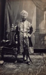 Mahárádža Džagatdžit Singh z Kapurthaly, asi 1903 (albumenový tisk)
