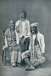 Chlupatá rodina z Mandalay, Barma, 1902