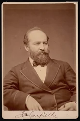 Portrét Jamese Abrama Garfielda 1831-1881, před rokem 1876.