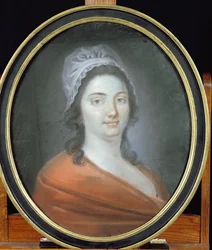 Charlotte Corday (1768-93) 1793 (pastel na papíře)