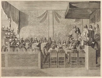 Karel II se svou radou
