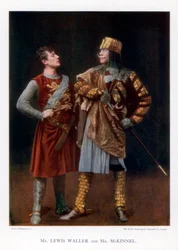 Lewis Waller a pan McKinnel , angličtí herci, 1901.