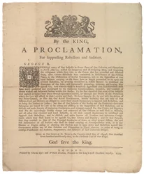 A Proclamation, for Supressing Rebellion..., 23. srpna 1775