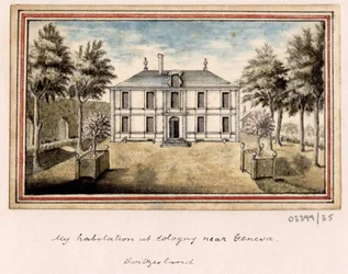 Série skic, pohledy ve Velké Británii, kontinentu a Americe 1772-1778 (akvarel)