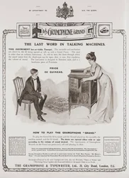 Reklama na The Gramophone Comany