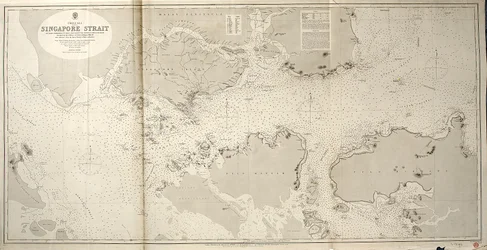 Čínské moře SINGAPURSKÝ ÚŽINEK Velitel štábu JW Reed Navg Lieuts TH Tizard... za asistence důstojníků HMS Rifleman 1865-69