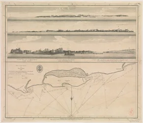 Plán ostrova Diu od Johna McCluera 1788