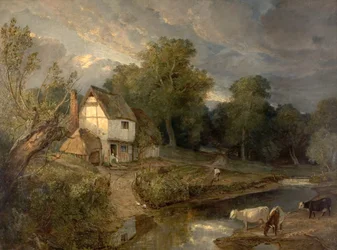 Ringland Hills, Costessy, Norwich (olej na plátně)