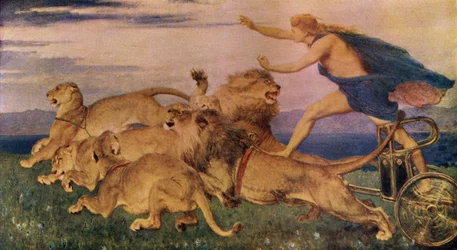 Foibos Apollón, ilustrace z knihy «Classic Myth and Legend» od A. R. Hope Moncrieffa, vydané kolem roku 1910