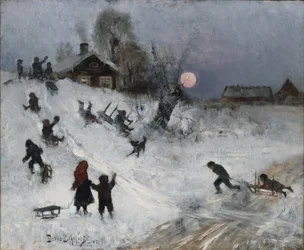 Sáňkování, 1882