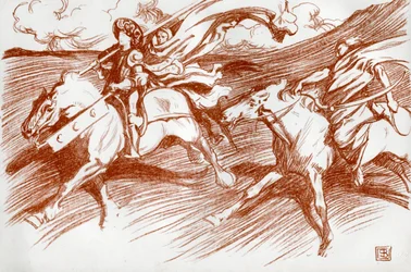 Rytíř a jeho společníci, 1898.
