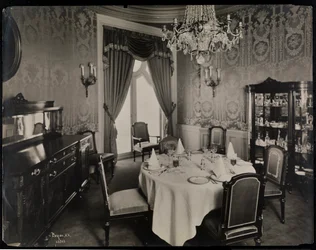 Soukromá jídelna v hotelu Knickerbocker, 1906 (stříbrný želatinový tisk)