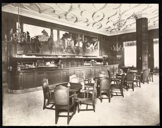 Bar Old King Cole v hotelu Knickerbocker, 1906 (stříbrný želatinový tisk)