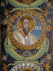 PAULUS: byzantská mozaika, 6. století (mozaika)